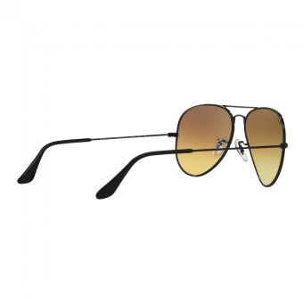 Ray-Ban Sunglasses Aviator Large Metal RB3025 - Shiny Black(002/4O) Size 58 Mirror Gradient Blue June 2018 - 4 Ray-Ban Sunglasses Aviator Large Metal RB3025 - Shiny Black(002/4O) Size 58 Mirror Gradient Blue - 4