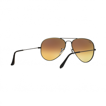 Ray-Ban Sunglasses Aviator Large Metal RB3025 - Shiny Black(002/4O) Size 58 Mirror Gradient Blue June 2018 - 5 Ray-Ban Sunglasses Aviator Large Metal RB3025 - Shiny Black(002/4O) Size 58 Mirror Gradient Blue - 5