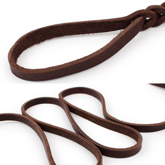 Real Leather Solid Adjustable Dog Walking Training Leash 300cm June 2018 - 3 Real Leather Solid Adjustable Dog Walking Training Leash 300cm - 3