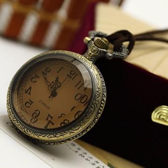 Rising Star Brown Glass Retro Pocket Watch Velvet Rope NecklaceSweater Chain X0363 June 2018 - 2 Rising Star Brown Glass Retro Pocket Watch Velvet Rope NecklaceSweater Chain X0363 - 2