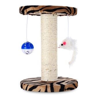 Single Platform Kitten Small Cat Tree Tower Playground With Scratching Posts Hanging Toy (Zebra Stripes) - Intl June 2018 - 2 Single Platform Kitten Small Cat Tree Tower Playground With Scratching Posts Hanging Toy (Zebra Stripes) - intl - 2