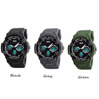 SKMEI WHSKWT031 Sport LED Dial And High Quality PU Strap Analog Quarts LED Digital Unisex Waterproof Watch With Free Skmei Gift Box June 2018 - 3 SKMEI WHSKWT031 Sport LED Dial and High Quality PU Strap Analog Quarts LED Digital Unisex Waterproof Watch with Free Skmei Gift Box - 3