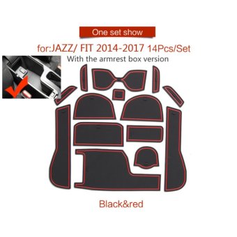 SMABEE Car Gate Slot Pad For HONDA JAZZ 2014-2017 Have A Centralarmrest Box Model Non-slip Mats Automotive Interior Coaster Dustred - Intl June 2018 - 4 SMABEE car Gate Slot Pad for HONDA JAZZ 2014-2017 Have a centralarmrest box model Non-slip Mats Automotive Interior Coaster Dustred - intl - 4