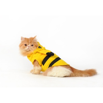 Smooch Pooch Pet Dogs Cotton Printed Clothes T Shirt With Hood(Yellow) - Meduim June 2018 - 4 Smooch Pooch Pet Dogs Cotton Printed Clothes T Shirt with hood(Yellow) - Meduim - 4
