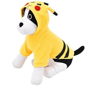 Smooch Pooch Pet Dogs Cotton Printed Clothes T Shirt With Hood(Yellow) - Meduim June 2018 - 5 Smooch Pooch Pet Dogs Cotton Printed Clothes T Shirt with hood(Yellow) - Meduim - 5