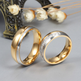 Stainless Steel 18k Gold Plated Wedding Engagement Band Couple Ring - Intl:Men Size 12 June 2018 - 3 Stainless Steel 18k Gold Plated Wedding Engagement Band Couple Ring - intl:Men Size 12 - 3