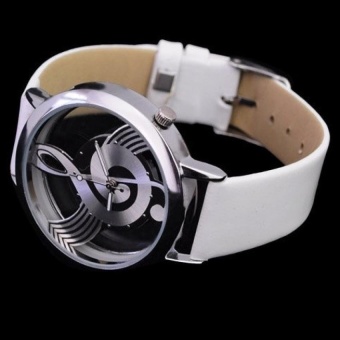 Stylish Women's Musical Note Pattern Dial Watch Silver By COROMOSE- Intl June 2018 - 2 Stylish Women's Musical Note Pattern Dial Watch Silver by COROMOSE- intl - 2