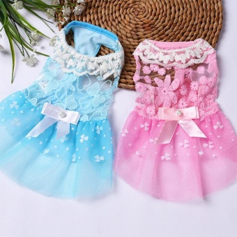 Summer Pet Dog Dress Wedding Party Dog Cat Princess Tutu Skirt SoftPuppy Clothes For Small Dog Teddy Color:Blue Size:10 Yards S - Intl June 2018 - 2 Summer Pet Dog Dress Wedding Party Dog Cat Princess Tutu Skirt SoftPuppy Clothes for Small Dog Teddy Color:Blue Size:10 yards S - intl - 2