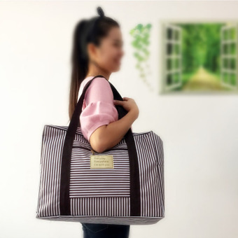 Travel Weekender Tote Bag Large Capacity Luggage Foldable Waterproof S0514a Coffee April 2018 - 2 Travel weekender tote bag large capacity luggage foldable waterproof S0514a coffee - 2