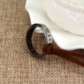Uncharted 4 Drake's Vintage Band Ring Leather Code Pendant Necklace - Intl June 2018 - 5 Uncharted 4 Drake's Vintage Band Ring Leather Code Pendant Necklace - intl - 5