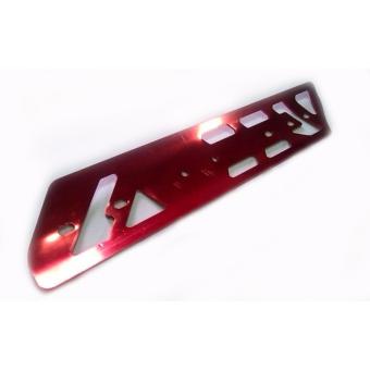 Universal Shark Power Motorcycle Aluminum Muffler Pipe Heat GuardShield (Red) June 2018 - 3 Universal Shark Power Motorcycle Aluminum Muffler Pipe Heat GuardShield (Red) - 3