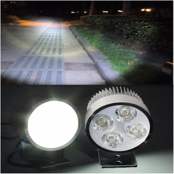 Universal Silver Electric Motor Bike Motorcycle 12W 4 LED HeadlightWork Head Light Driving Fog Spot Night Lamp June 2018 - 2 Universal Silver Electric Motor Bike Motorcycle 12W 4 LED HeadlightWork Head Light Driving Fog Spot Night Lamp - 2