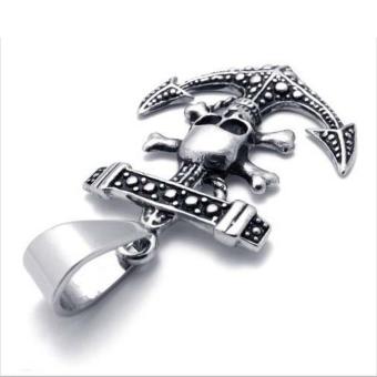 Wawawei Men's Skull Anchor Stainless Steel Pendant Necklace June 2018 - 3 Wawawei Men's Skull Anchor Stainless Steel Pendant Necklace - 3