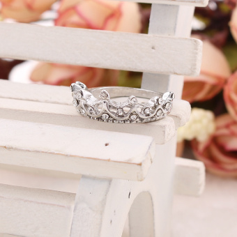 Women Jewelry Gift Silver Tone Crystal Rhinestone Queen Crown RingSize 5 6 7 8 - Intl June 2018 - 4 Women Jewelry Gift Silver Tone Crystal Rhinestone Queen Crown RingSize 5 6 7 8 - intl - 4