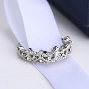 Women Jewelry Gift Silver Tone Crystal Rhinestone Queen Crown RingSize 5 6 7 8 - Intl June 2018 - 5 Women Jewelry Gift Silver Tone Crystal Rhinestone Queen Crown RingSize 5 6 7 8 - intl - 5