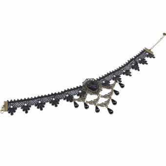 Women Retro Lolita Gothic Lace Necklace Collar Symmetry ChainPendant - Intl June 2018 - 3 Women Retro Lolita Gothic Lace Necklace Collar Symmetry ChainPendant - intl - 3