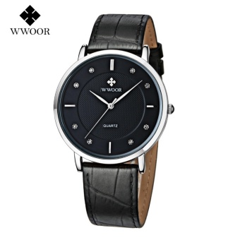 WWOOR Top Luxury Brand Watch Famous Fashion Sports Cool Men QuartzWatches Waterproof Leather Wristwatch For Male Black - Intl June 2018 - 2 WWOOR Top Luxury Brand Watch Famous Fashion Sports Cool Men QuartzWatches Waterproof Leather Wristwatch For Male Black - intl - 2