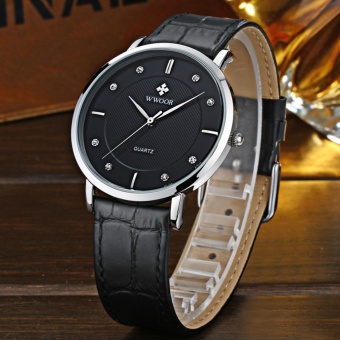 WWOOR Top Luxury Brand Watch Famous Fashion Sports Cool Men QuartzWatches Waterproof Leather Wristwatch For Male Black - Intl June 2018 - 4 WWOOR Top Luxury Brand Watch Famous Fashion Sports Cool Men QuartzWatches Waterproof Leather Wristwatch For Male Black - intl - 4