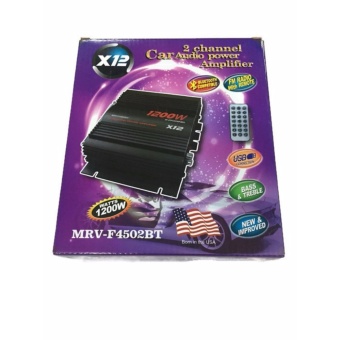 X12 2 CHANNEL CAR AUDIO POWER AMPLIFIER June 2018 - 4 X12 2 CHANNEL CAR AUDIO POWER AMPLIFIER - 4