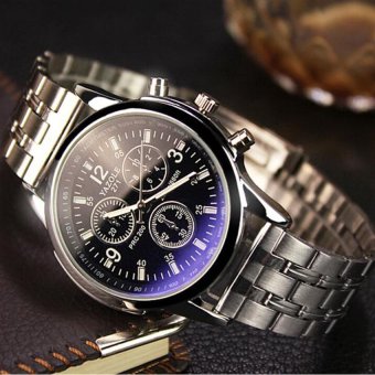 YAZOLE 271 Business Men's Stainless Steel Strap Quartz Wrist Watch(Black) June 2018 - 2 YAZOLE 271 Business Men's Stainless Steel Strap Quartz Wrist Watch(Black) - 2