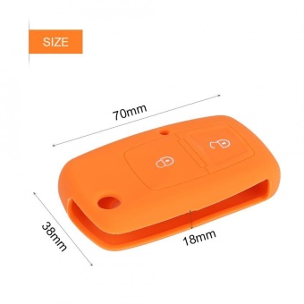 YOSOO Silicone Car Remote Key Case 2 Buttons For Volkswagen VW BoraTouran Cady Orange - Intl June 2018 - 4 YOSOO Silicone Car Remote Key Case 2 Buttons for Volkswagen VW BoraTouran Cady Orange - intl - 4