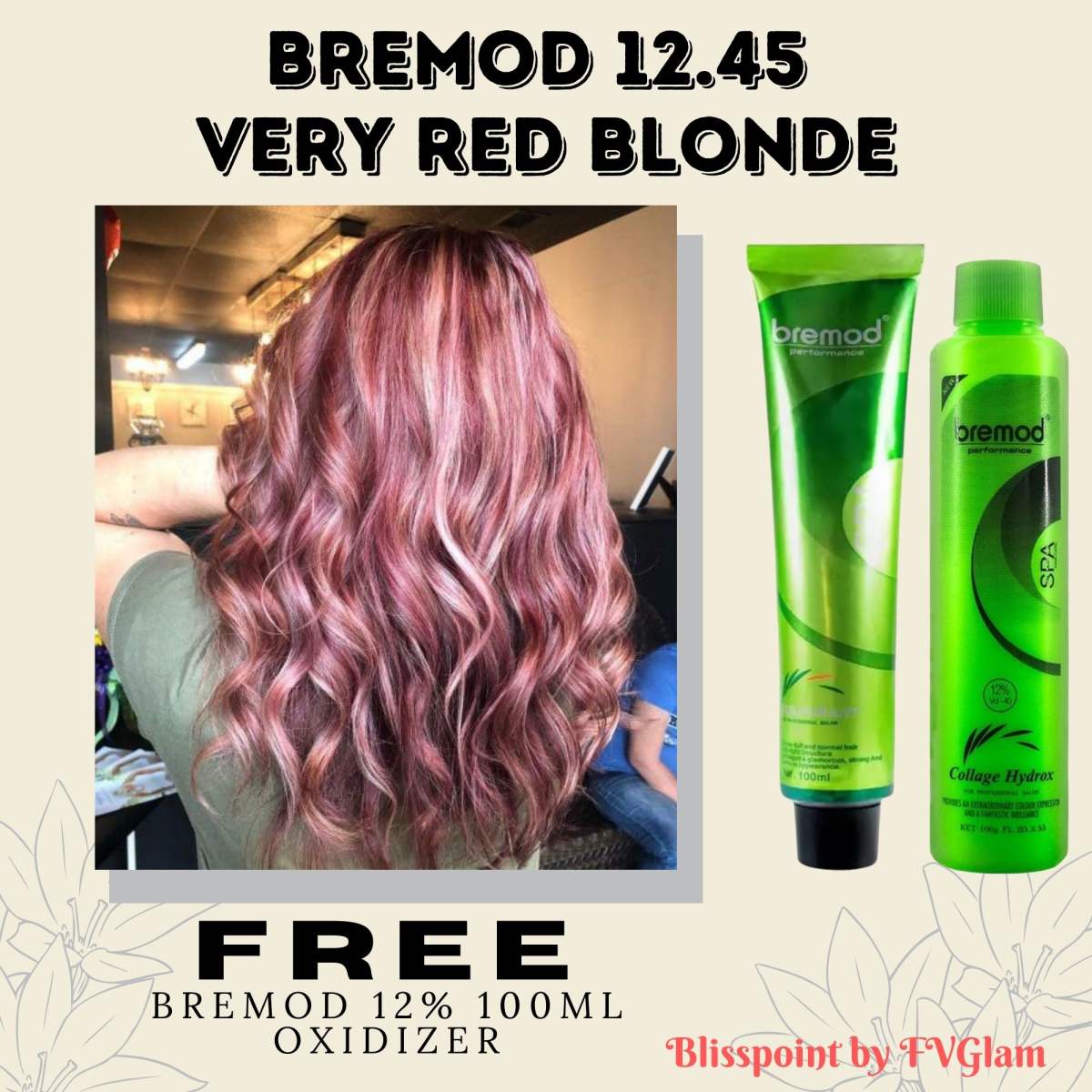 Presyo ng BREMOD Hair Color 100ml SET With Oxidizer(12.22 VERY STUFFY ...